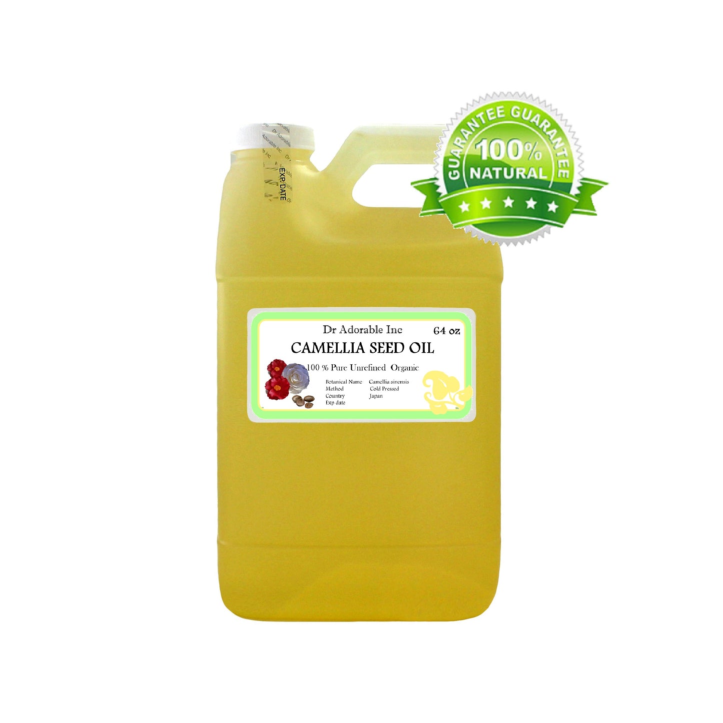 Camellia Oil 1 Litre Cold Pressed Undiluted - INDIA