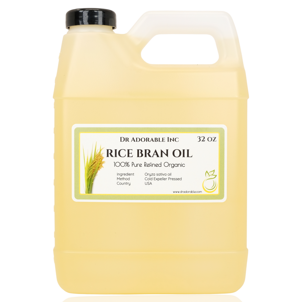 Rice Bran Oil - 100% Pure Natural Premium Organic Cold Pressed – Dr ...